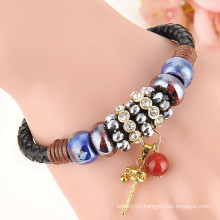 unique products to sell boho jewelry charm leather bracelets with magnetic clasp